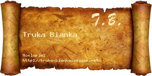 Truka Bianka névjegykártya